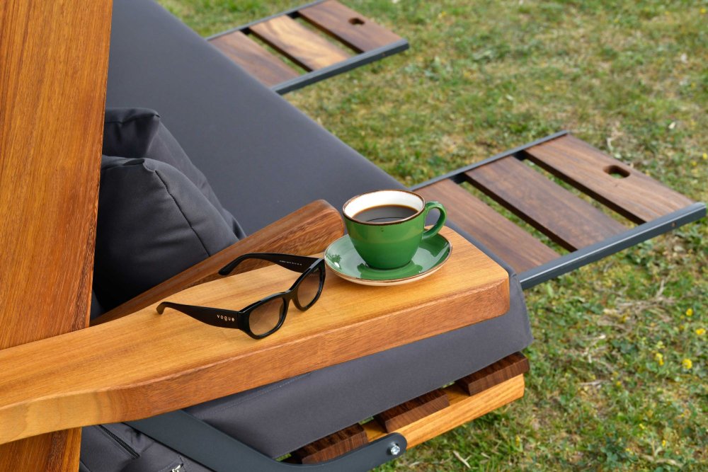 Garden Triple Swing Chair Luna Deluxe 2600 - Anthracite (obrázek 10)