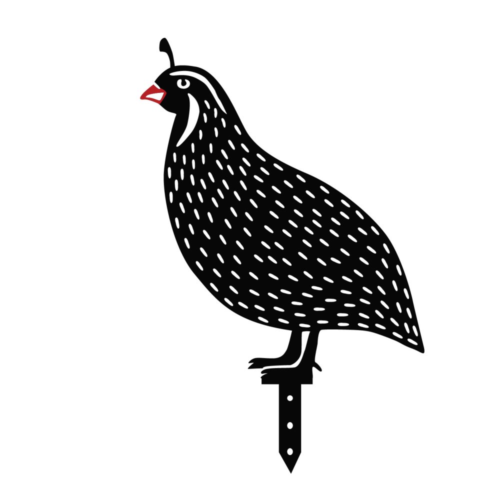 Sada dekorativních kovových doplňků na zahradu Quails (obrázek 7)