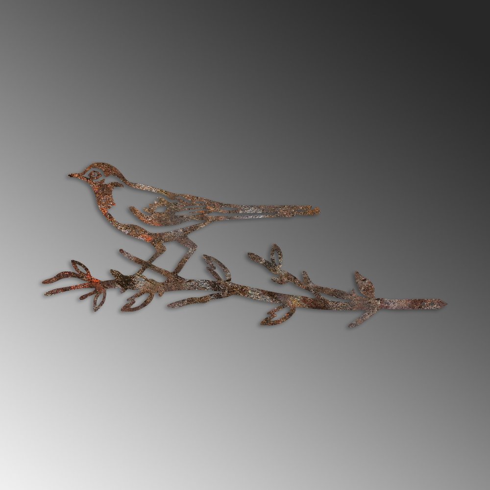 Zahradní dekorace Bird On The Branch 05 - Brown (obrázek 4)