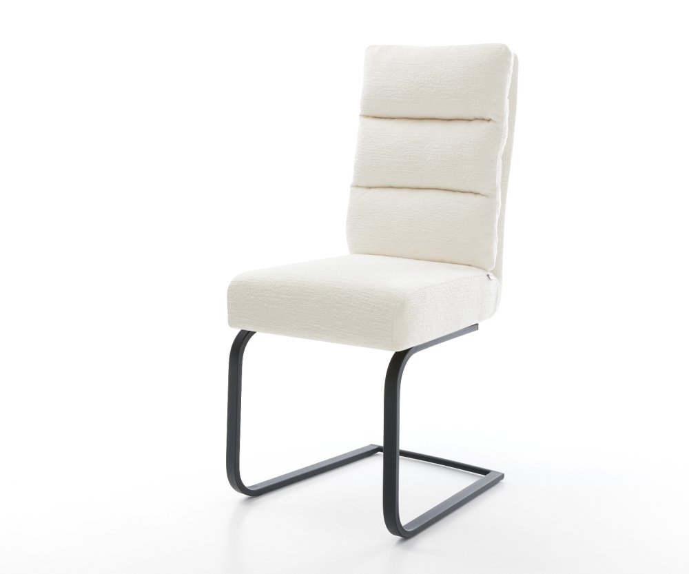 Konzolová jedálenská stolička Pela-Flex bouclé mäkký béžová konzolová