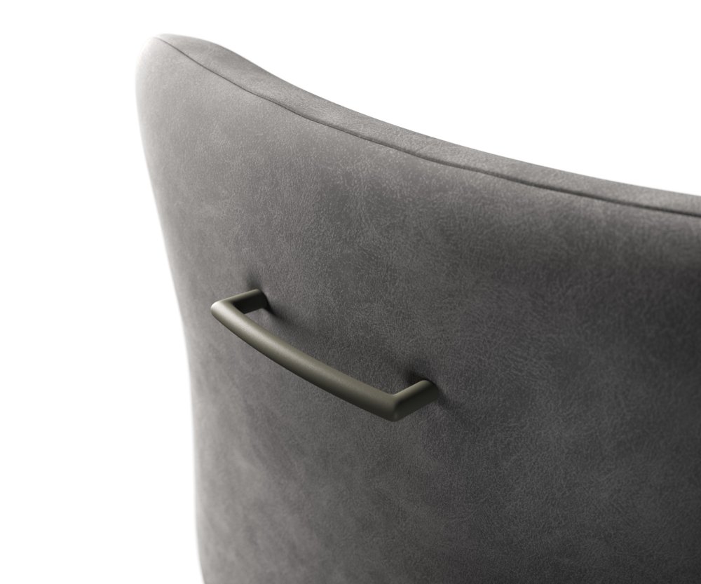 Barová židle Flex-Rund kov titanová barva