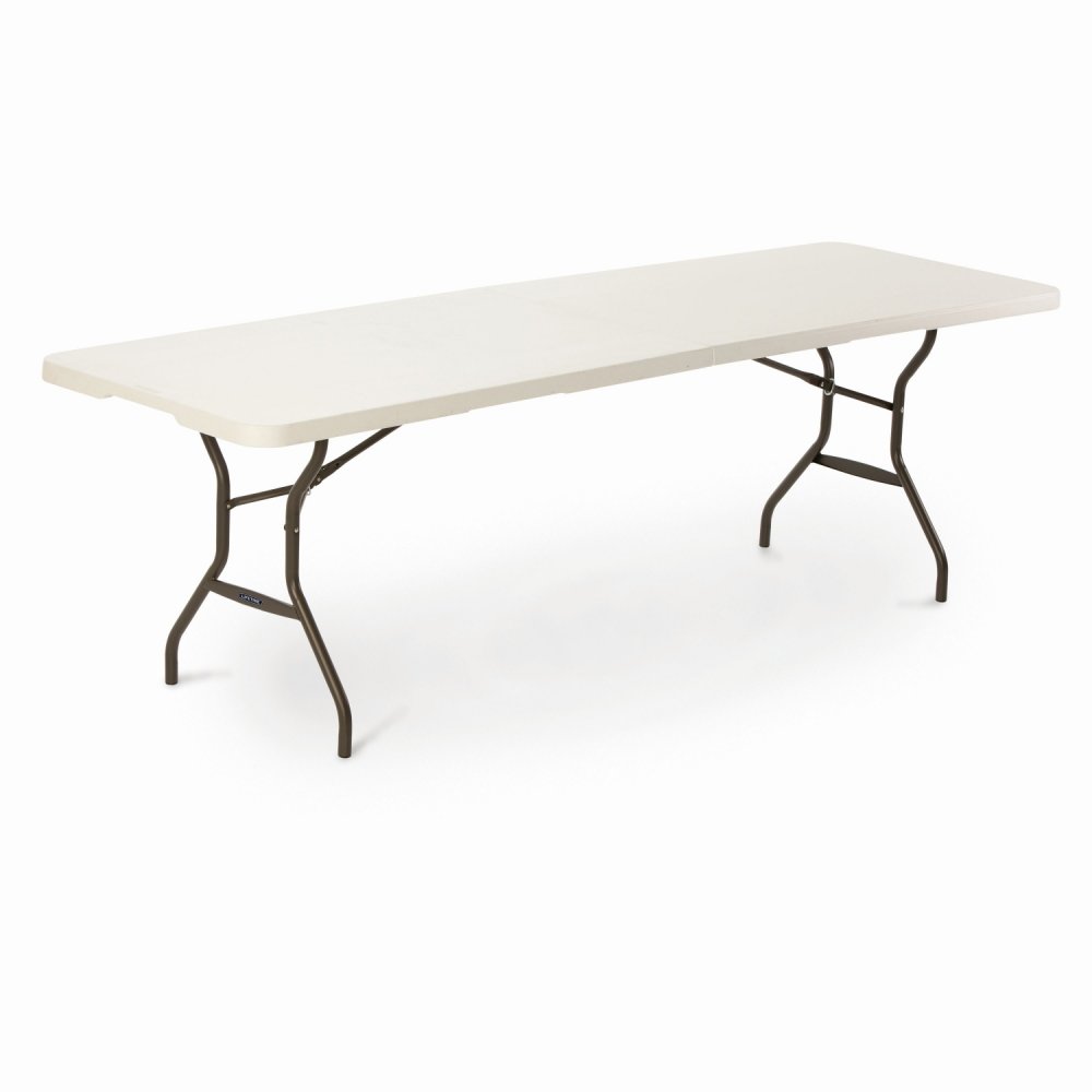 Skládací stůl 244 cm bílá / černá Dekorhome,Skládací stůl 244 cm bílá / černá Dekorhome