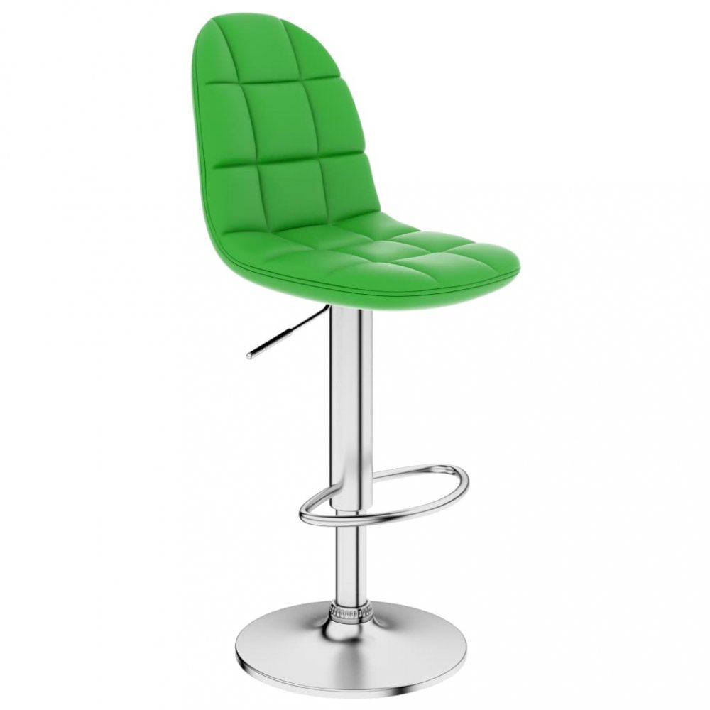 Barová židle umělá kůže / chrom Dekorhome Zelená
