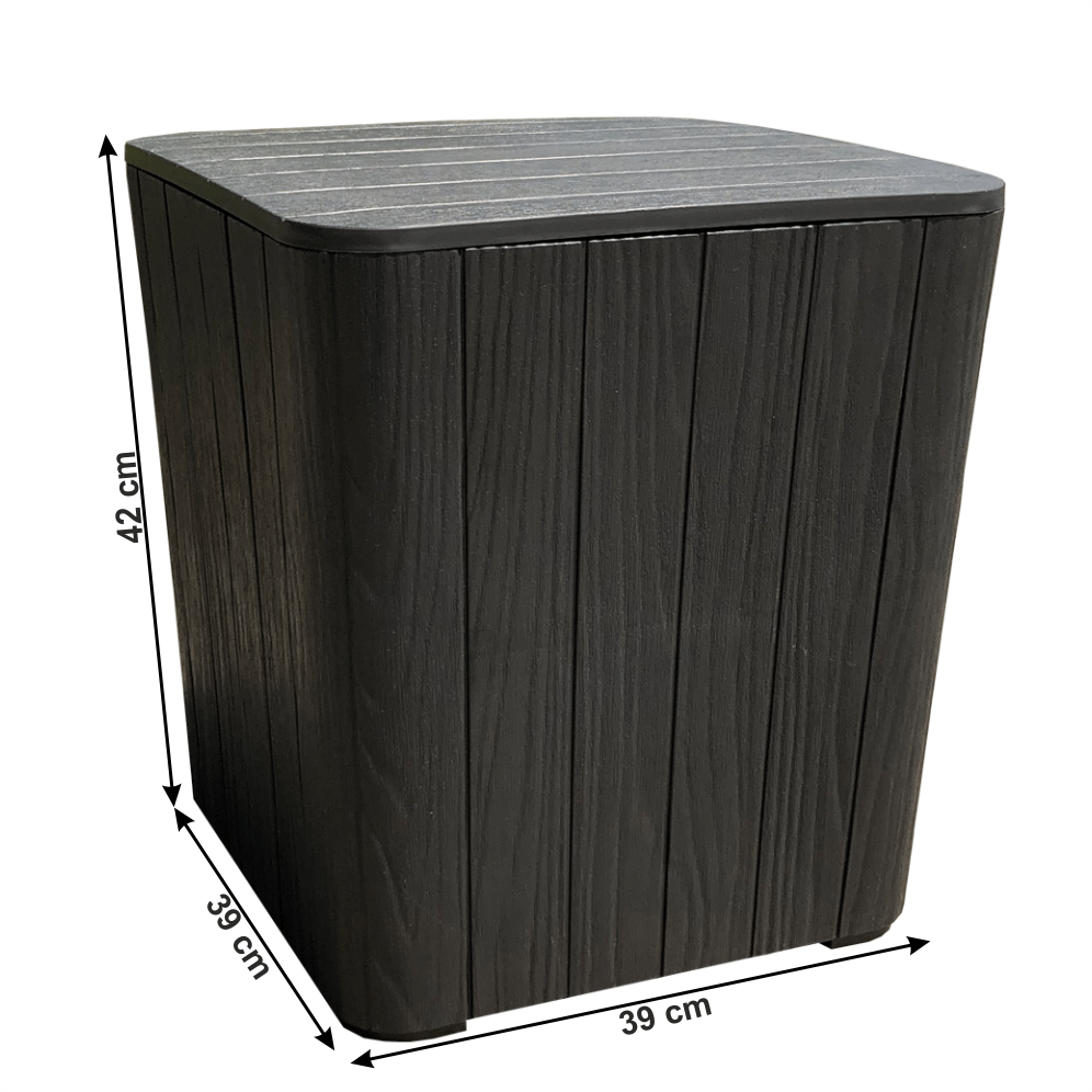 Zahradní stolek / úložný box IBLIS Tempo Kondela Bílá Obrázek