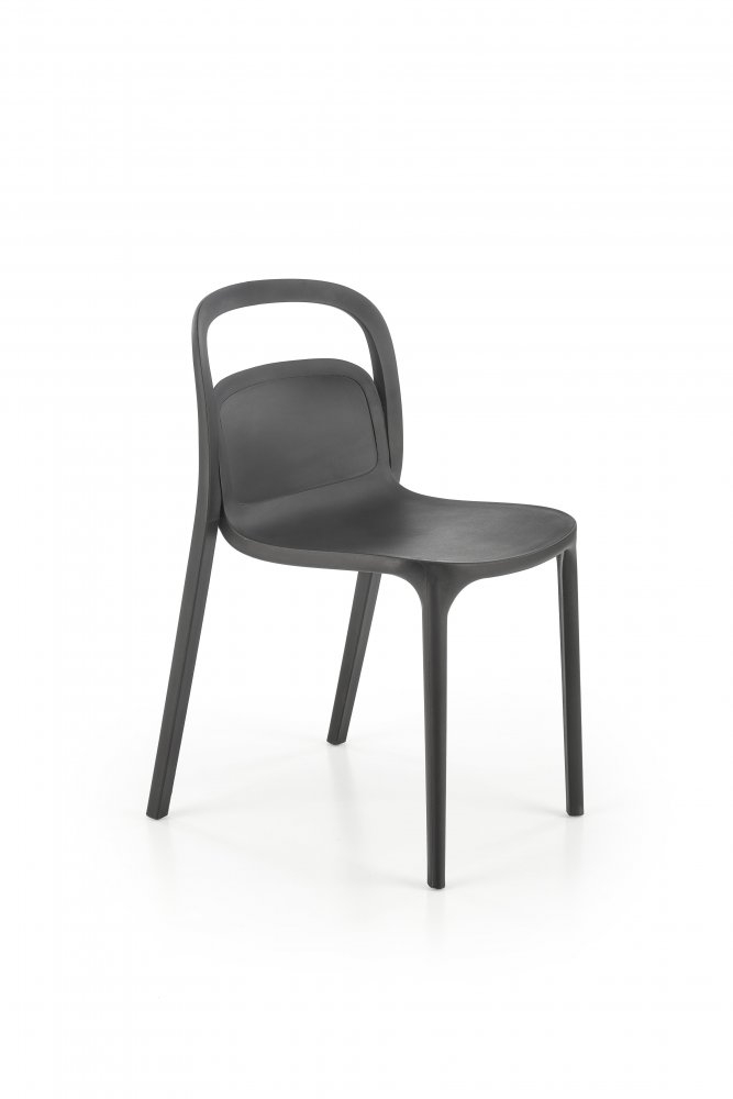 Stohovatelná jídelní židle K490 Halmar Černá
