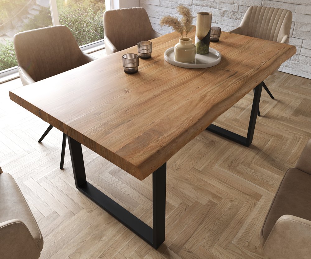 Jídelní stůl Edge 160x90 cm XL přírodní akácie live Obrázek