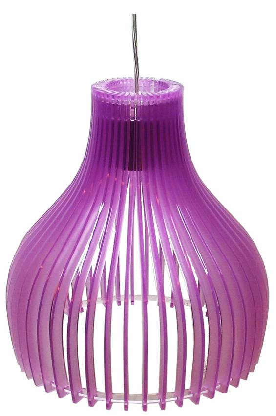 Závěsná stropní lampa 1X60W E27 fialová BUREN