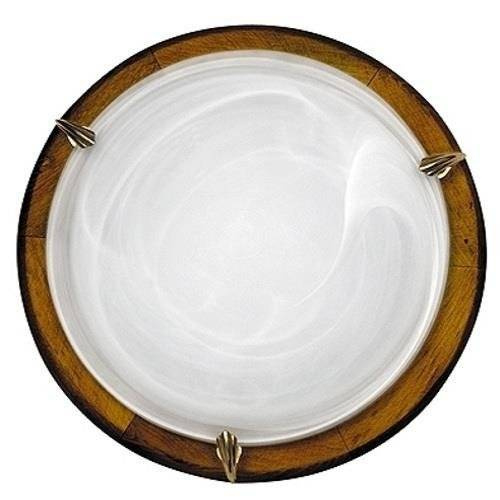 Stropní svítidlo Duna plafond 30 alabastr ořech 1X60W