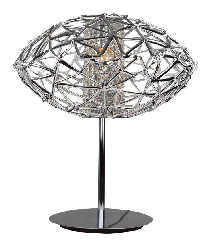 Dekoratívna chrómová stolová lampa Cosmo