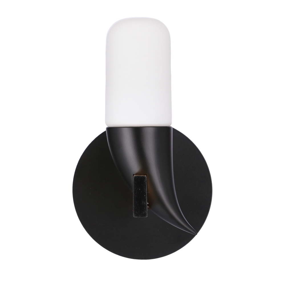 Nástenná lampa čierna LED 5,4 W 20 cm Sakai Ledea