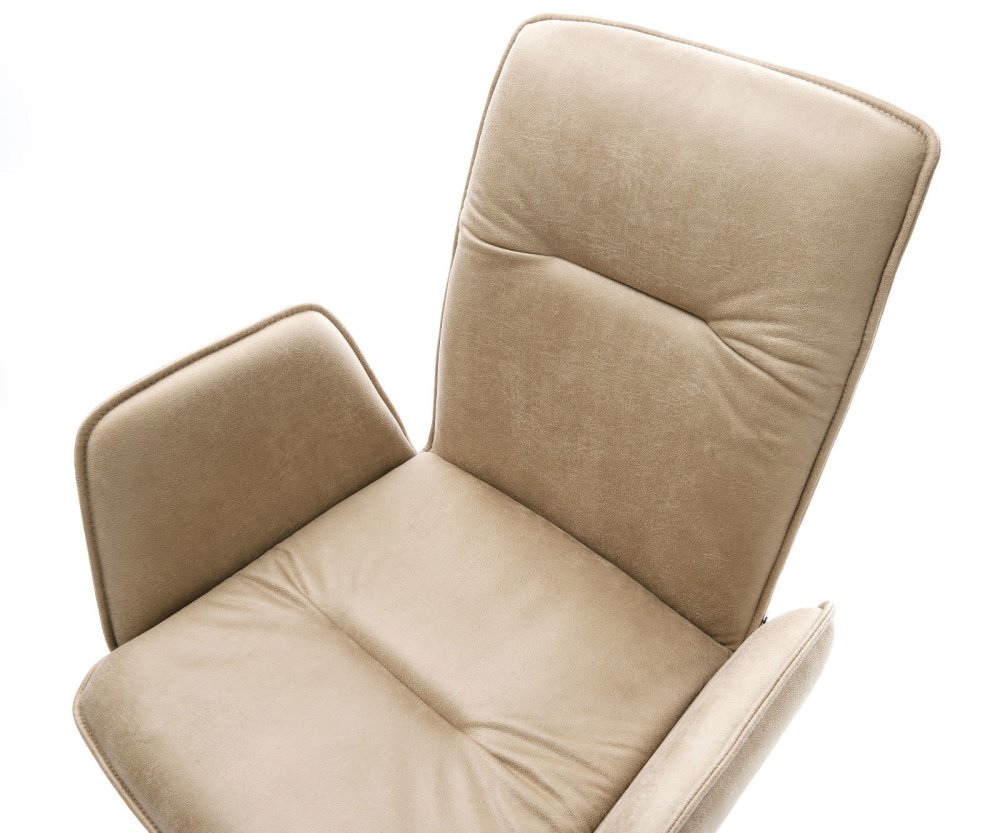 Otočná jedálenská stolička Vinja-Flex mikrovlákno béžová vintage