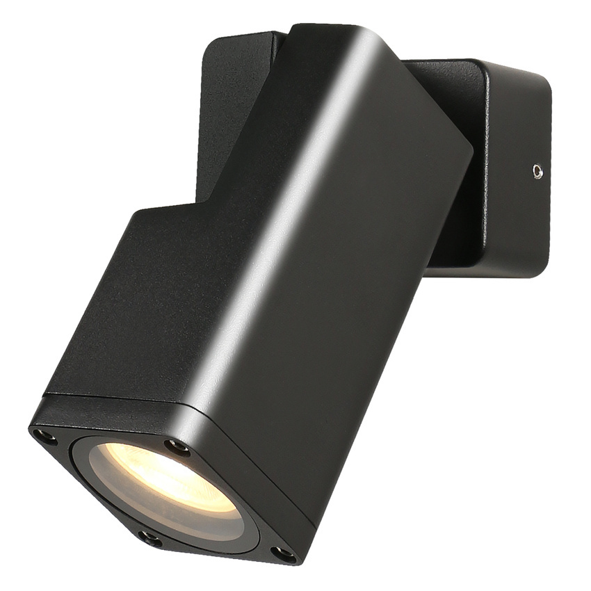 Záhradná lampa Salvia, nastaviteľná, čierna, 1x35W GU10 IP65