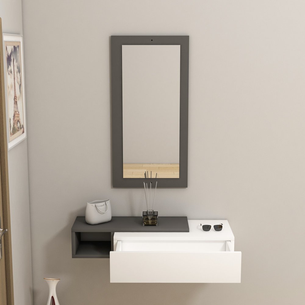 Příborník Vien - Anthracite, White (obrázek 5)