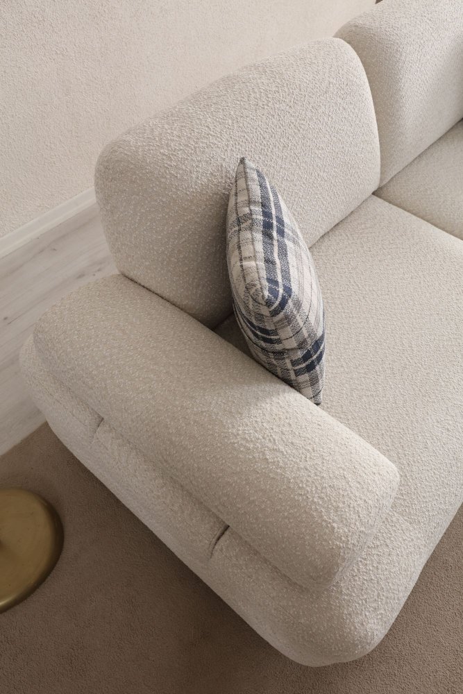 Trojmístná rozkládací pohovka Nice 3 Seater - Cream (obrázek 8)