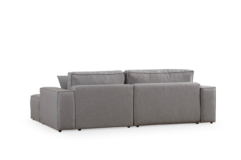 Rohová rozkládací pohovka Pırlo Corner Right - Light Grey (obrázek 11)