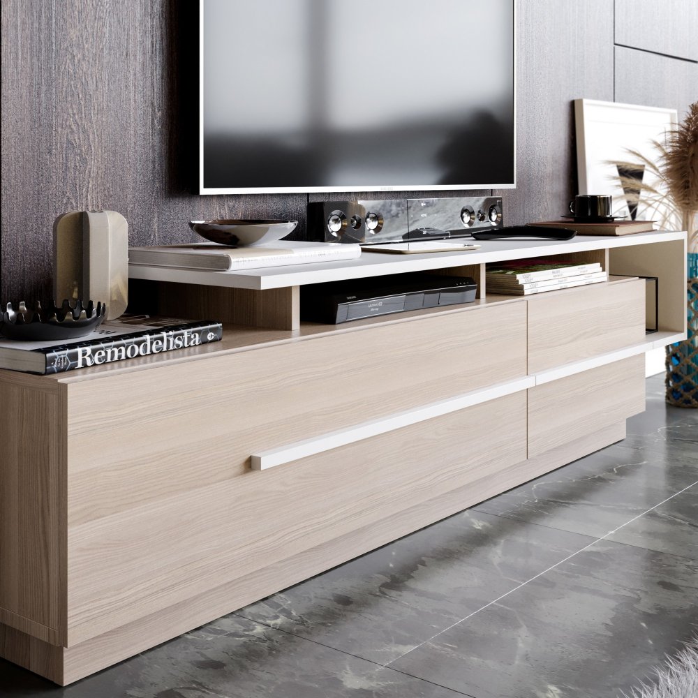 TV stolek Pia - Cordoba, White (obrázek 6)