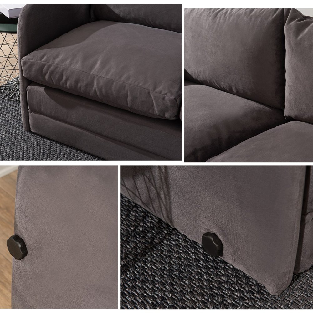 Dvoumístná rozkládací pohovka Saga 2-Seater - Grey (obrázek 8)