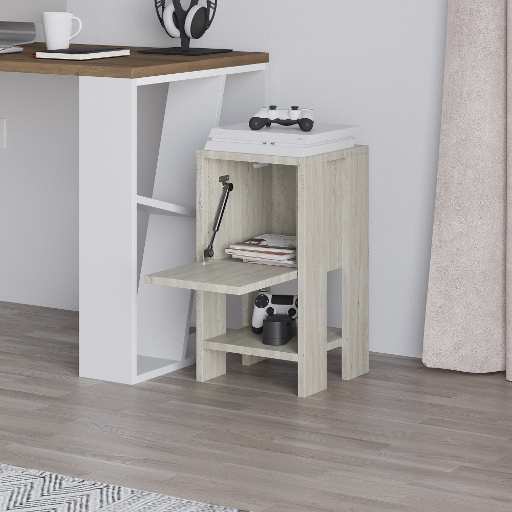 Noční stolek Ema - Travertine (obrázek 5)