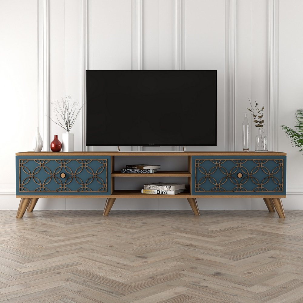 TV stolek Class - Walnut, Chalcedony (obrázek 5)