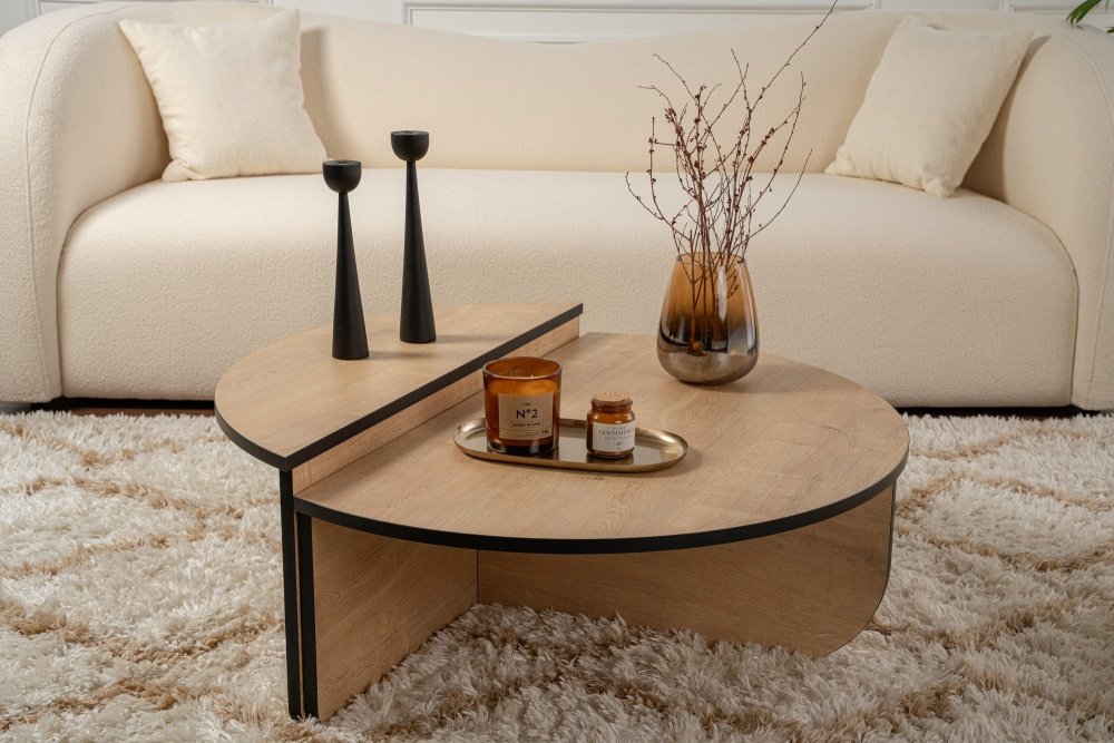 Konferenčný stolík Orion - Honey Oak, Black