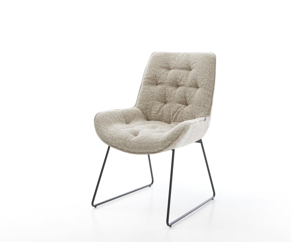 Jedálenská stolička Taimi-Flex tkanina mäkký béžová tenká podstava