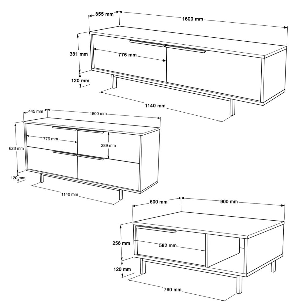 Living Room Furniture Set ON20-SU (obrázek 3)