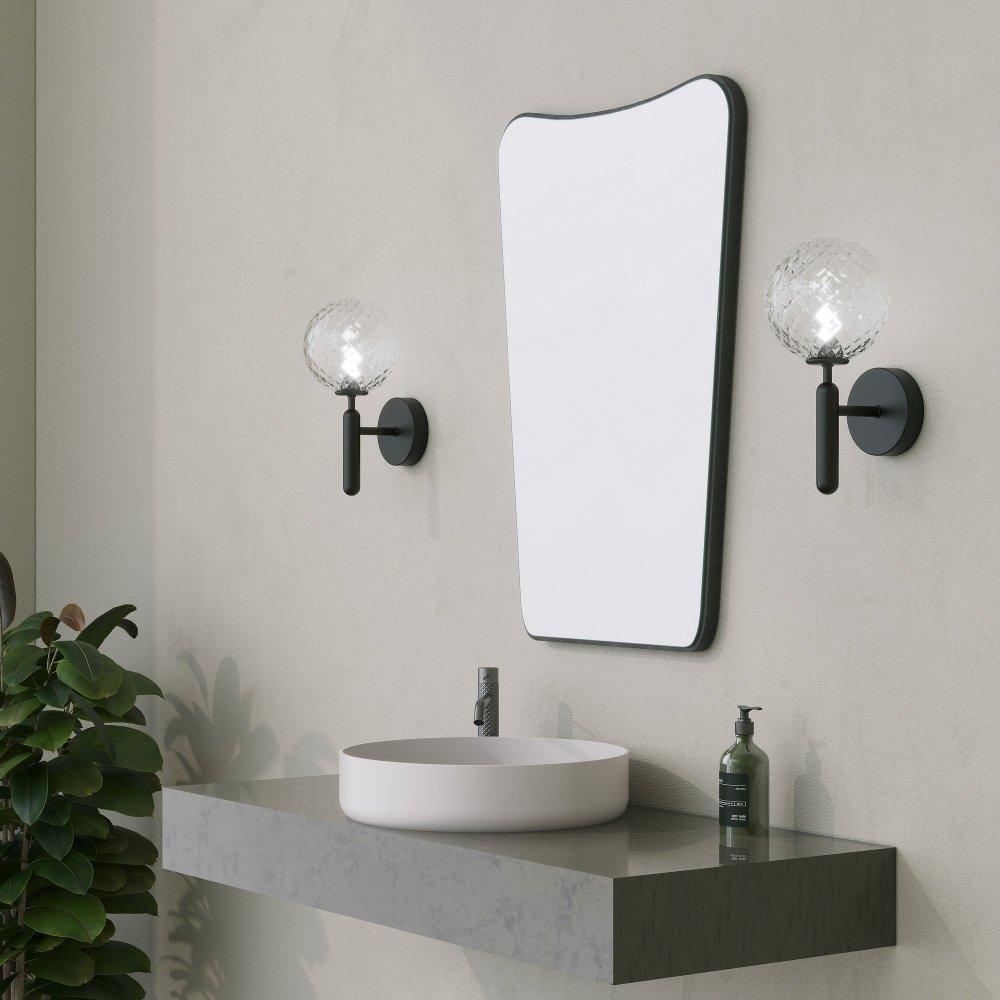 Bathroom Cabinet With Mirror Bella Cabinet - Black