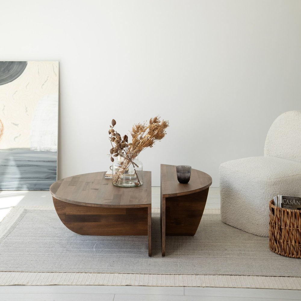 Sada konferenčních stolků Podium Wood - Walnut (obrázek 6)