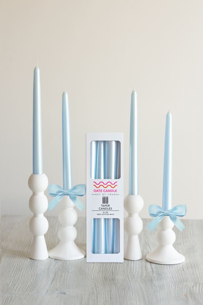 Candle Set (4 Pieces) Neon 4 - Blue v2