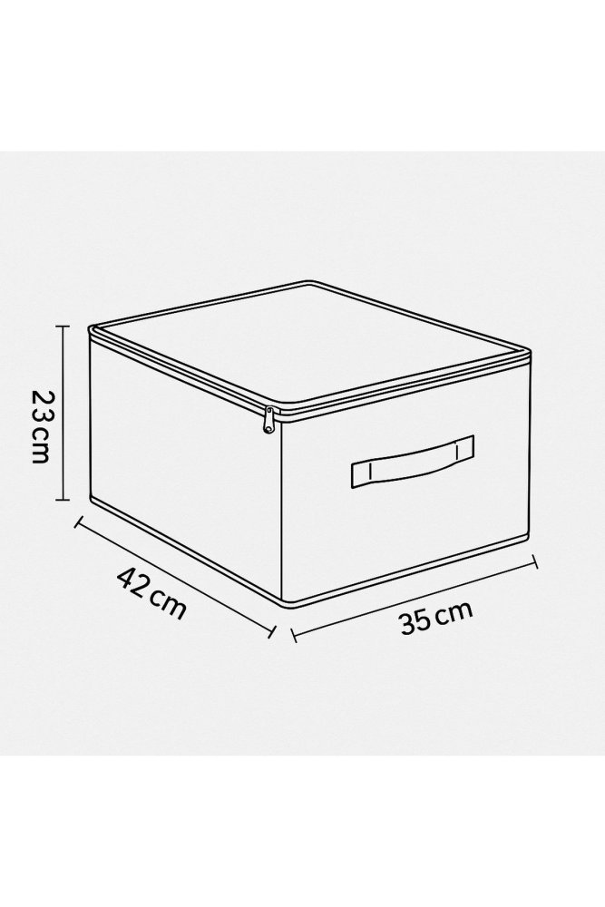 Plstený úložný box YLC.D.H Čierna