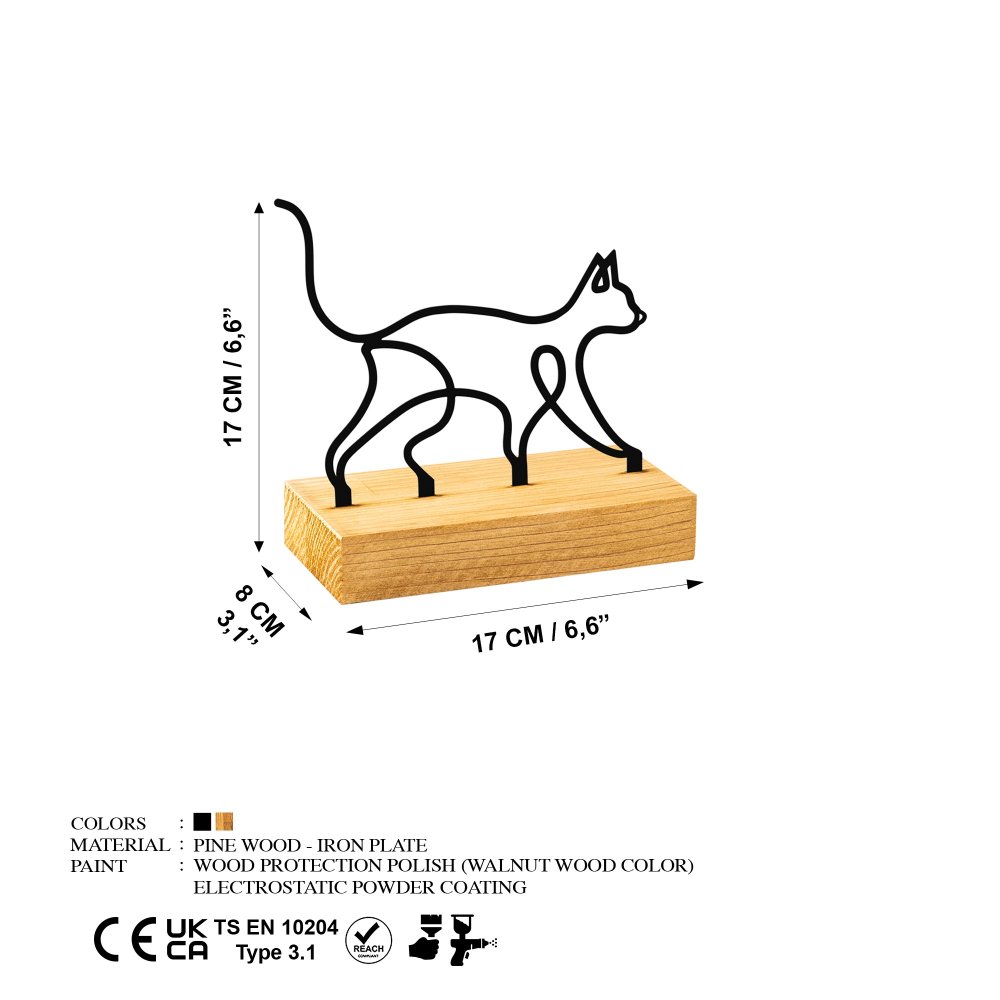 Dekorativní předmět Meow - Black (obrázek 3)
