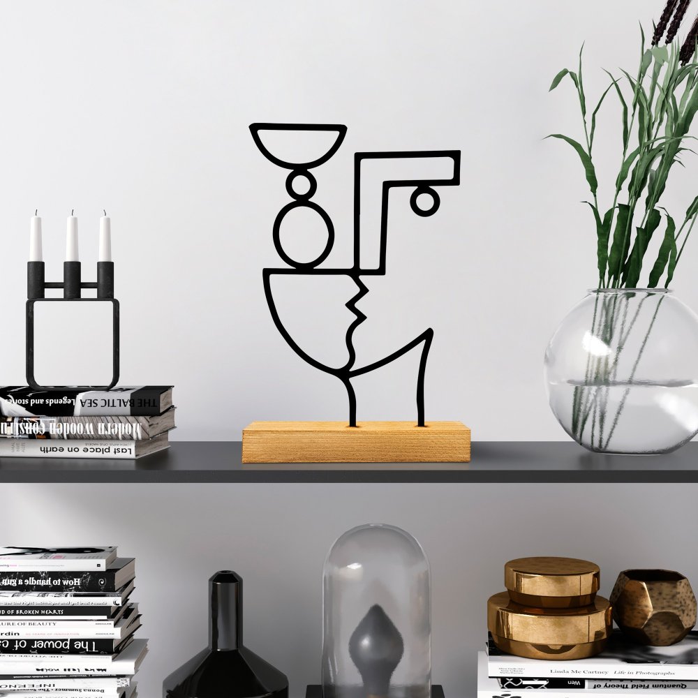 Dekoratívny predmet Cubik - Black