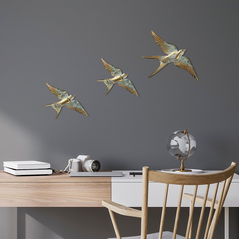 Dekorativní doplněk na zeď Flying Swallow - 1 (obrázek 6)