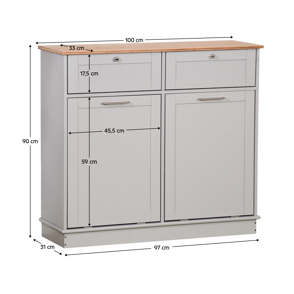 Výklopná skrinka s košom DELINS TYP 2 Tempo Kondela