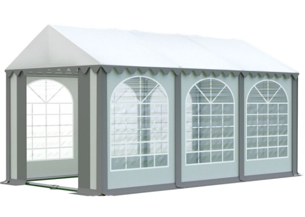 Zahradní párty stan 4x6m PROFI Bílá / šedá