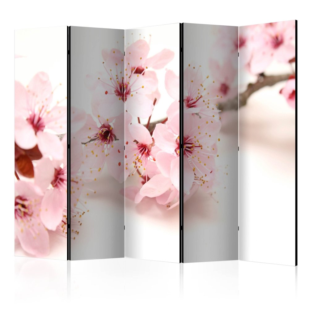 Paraván Cherry Blossom Dekorhome 225x172 cm (5-dílný)