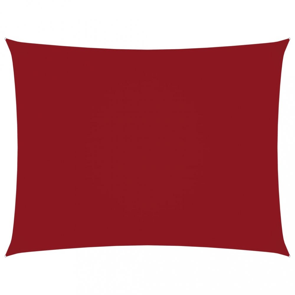 Stínící plachta obdélníková 5 x 6 m oxfordská látka Dekorhome Červená