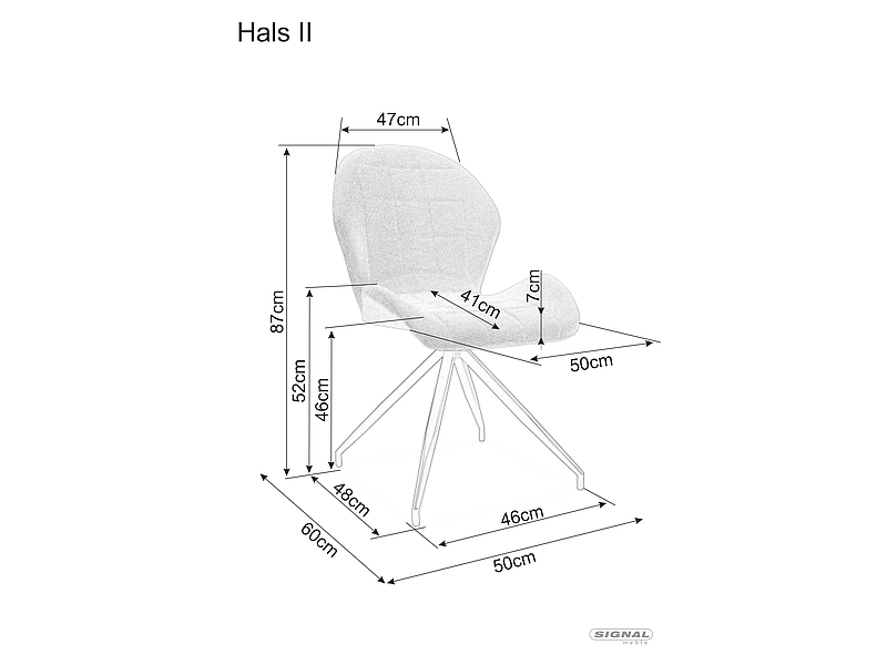 Obrázok Jedálenská stolička HALS II Signal