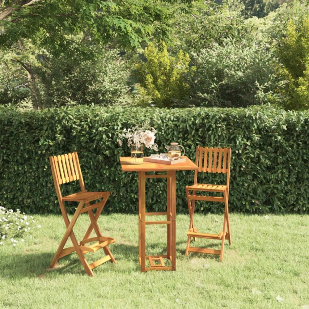 Skládací zahradní barové židle 2 ks Dekorhome