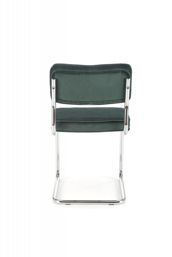 Konzolová jedálenská stolička K510 Halmar Tmavo zelená