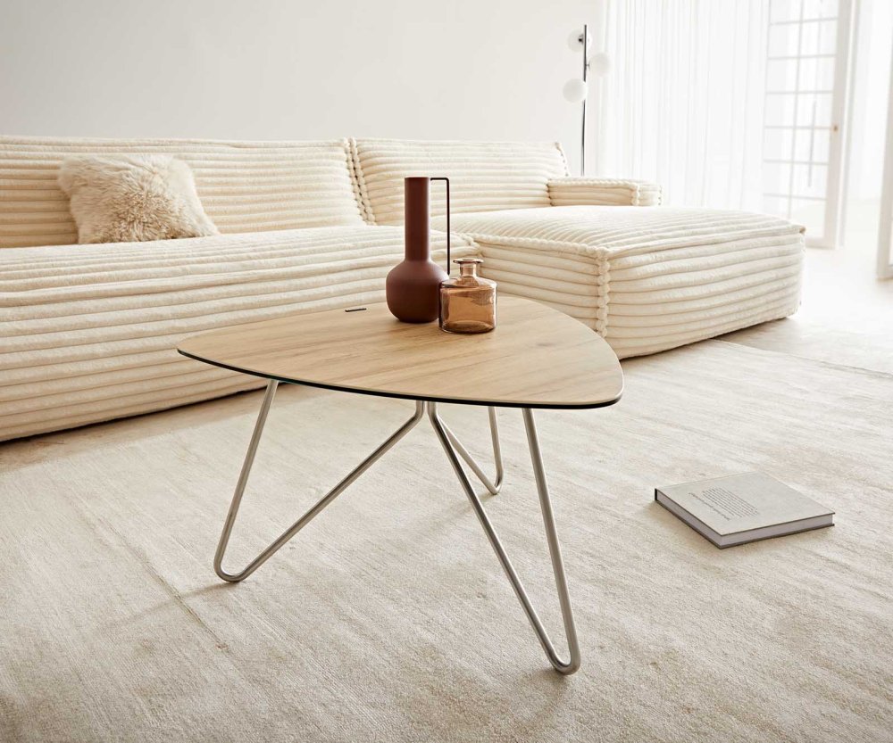 Konferenčný stolík Ekrem 65x40 cm keramický krížový podstavec Laminam®