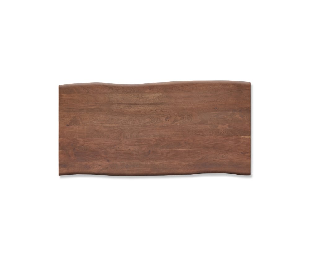 Jídelní stůl Edge 200x100 cm akácie hnědá kov černá Obrázek