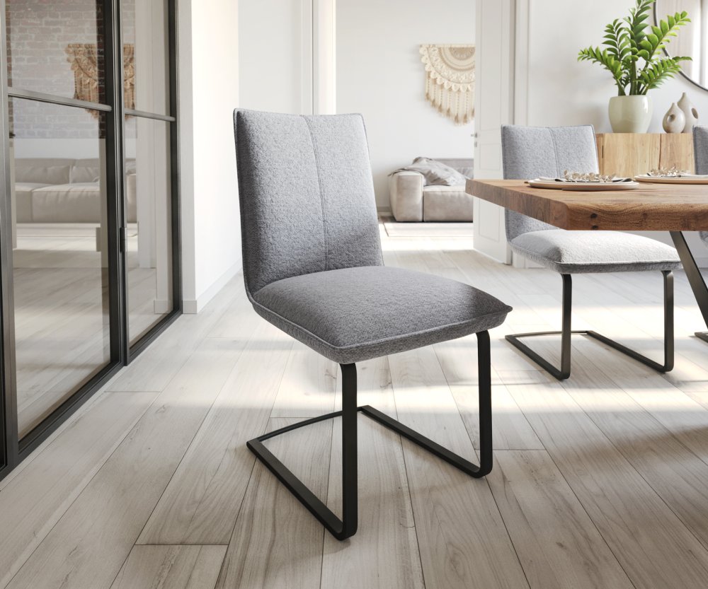 Jídelní židle Lelio-Flex konzolová podnož plochá černá