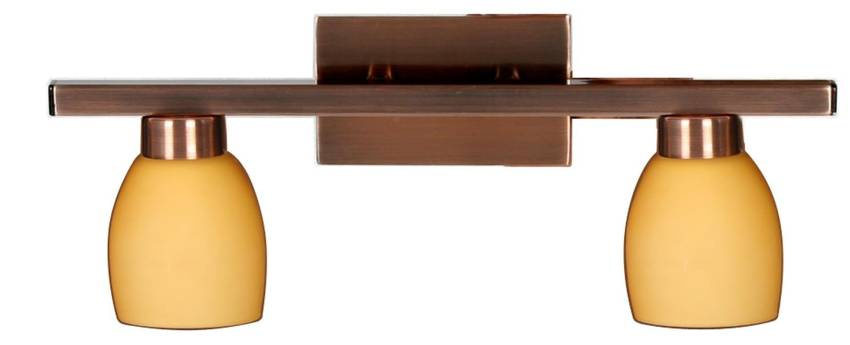 Stropná lampa Dakota pásik 2X40W G9 medená