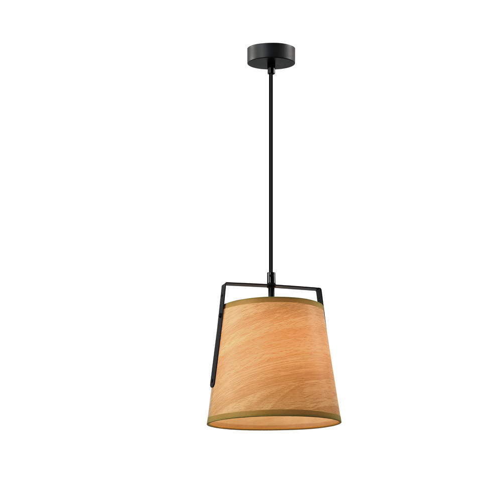 Stropná lampa Milbury čierna 1x40W E27 žlté tienidlo