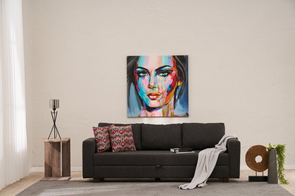 Trojmiestna rozkladacia pohovka Aly - Anthracite