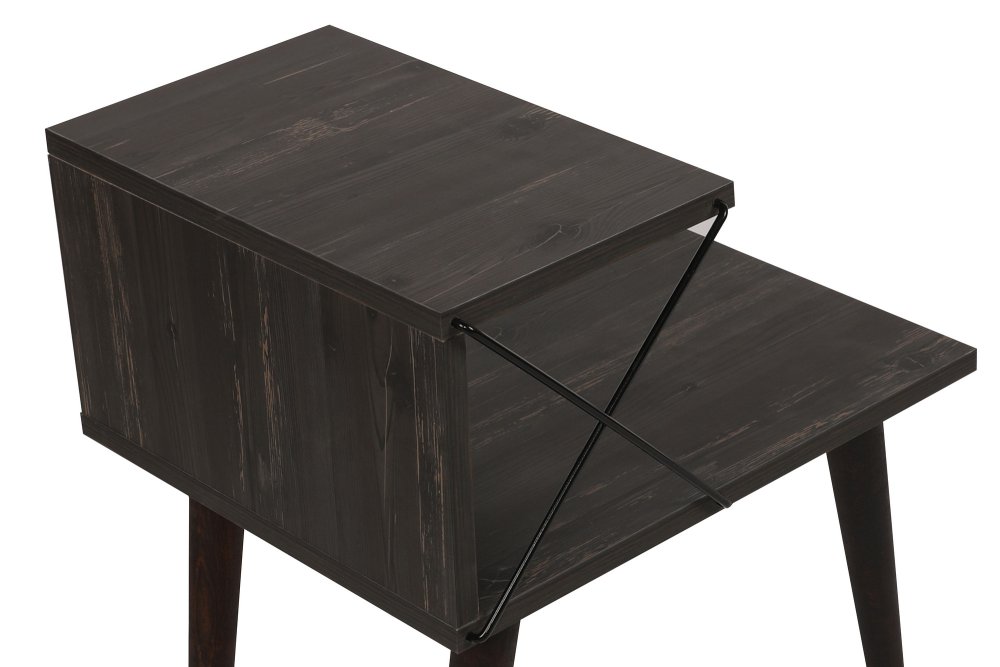 Noční stolek Cross - Dark Brown (obrázek 6)