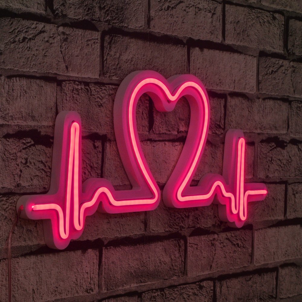 Dekoratívne plastové LED osvetlenie Love Rhythm - Pink