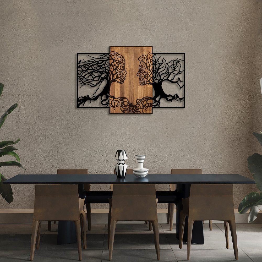 Dekorativní dřevěný doplněk na zeď Tree Love - 312 (obrázek 6)