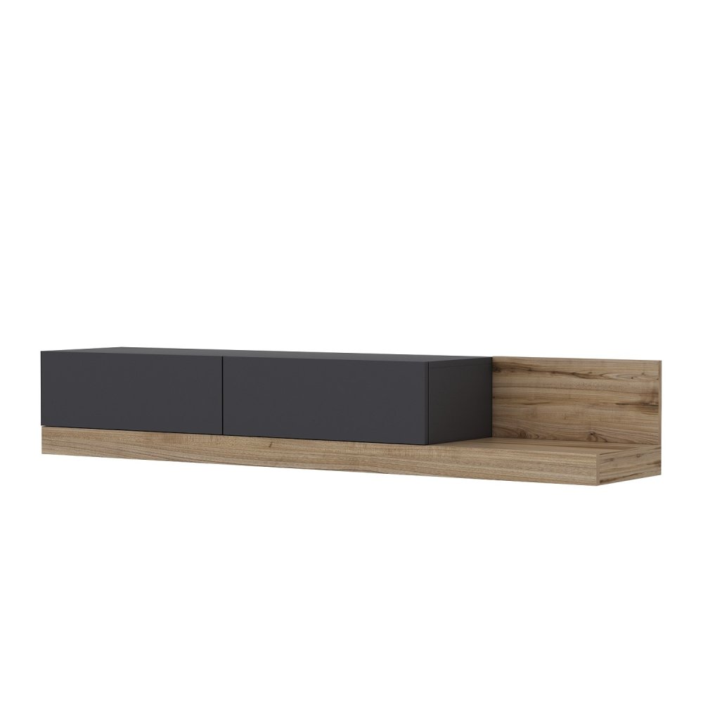 TV stolek Majör - Anthracite, Walnut (obrázek 5)